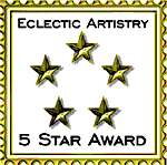 Eclectic Artistry 5 Star Award